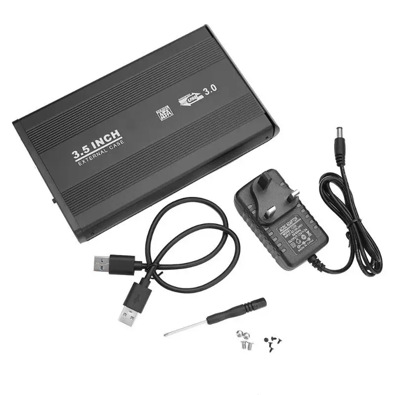 VKTECH 3 5 дюймов SATA HDD SSD Внешний корпус USB3.0/USB2.0 Гбит/с серийный HDD/SSD Алюминиевый сплав