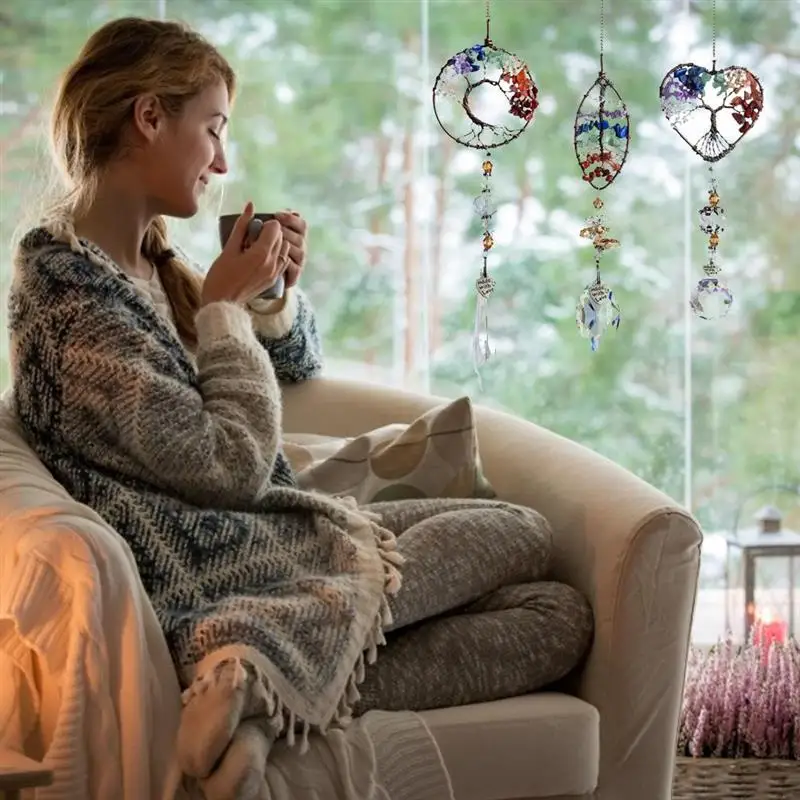 

for car BMWE39E46E90E60Interior decoration accessories Suncatcher Ball Pendant Life Tree Rainbow Hanging Ornament