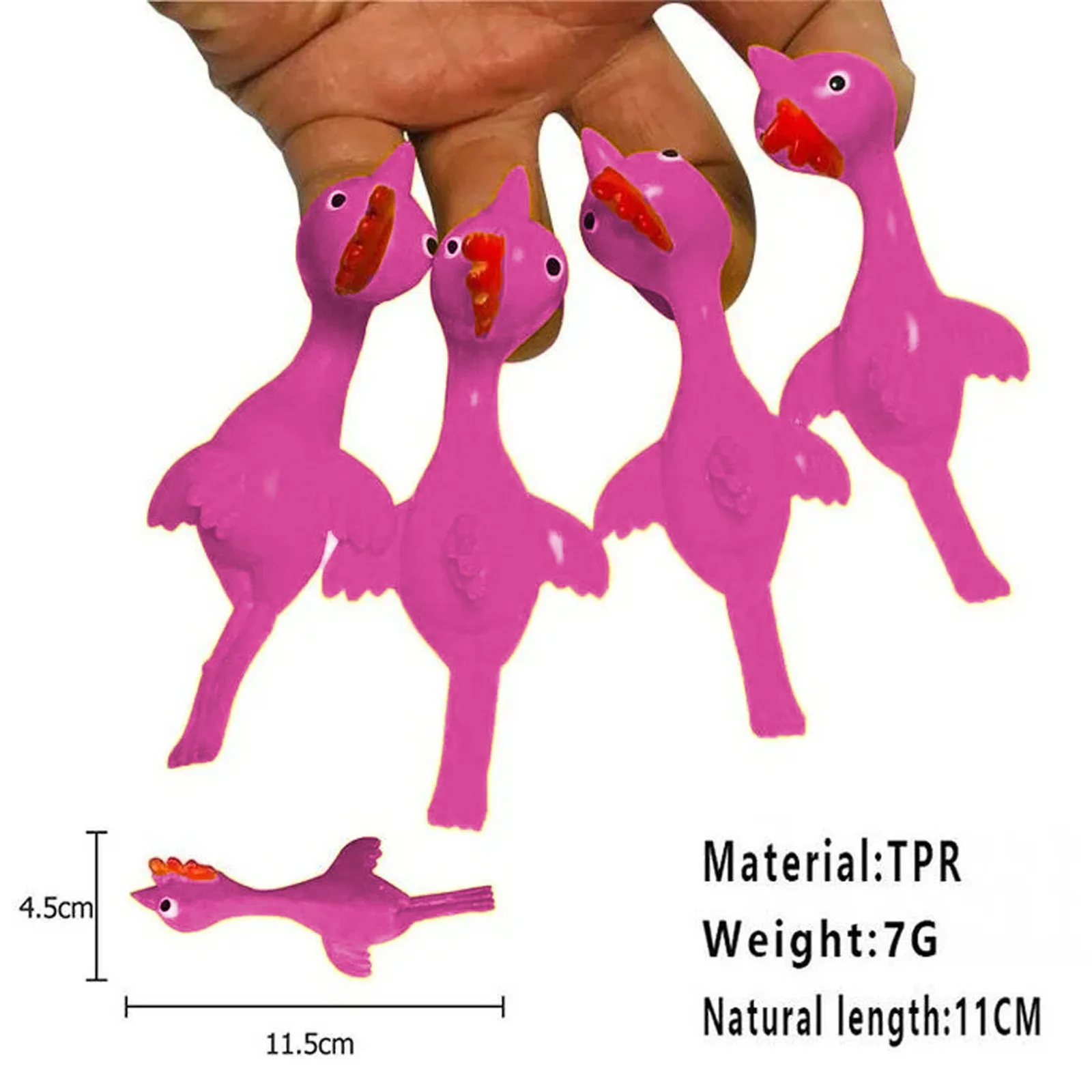 Рогатка для курицы 10 шт. резиновый флэш цыплят летающая курица эластичный