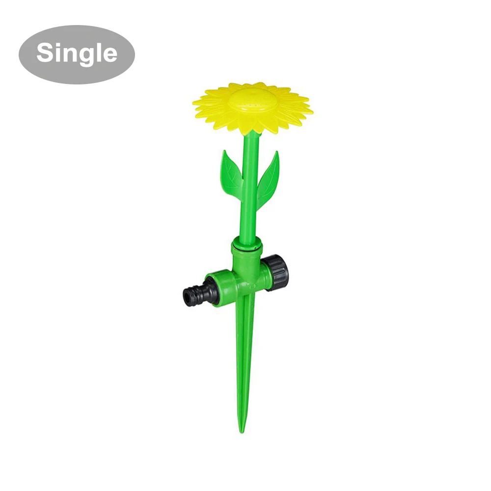 

1Pcs sunflower spike plastic sprinkler garden lawn irrigation decorative sprinkler sprayer
