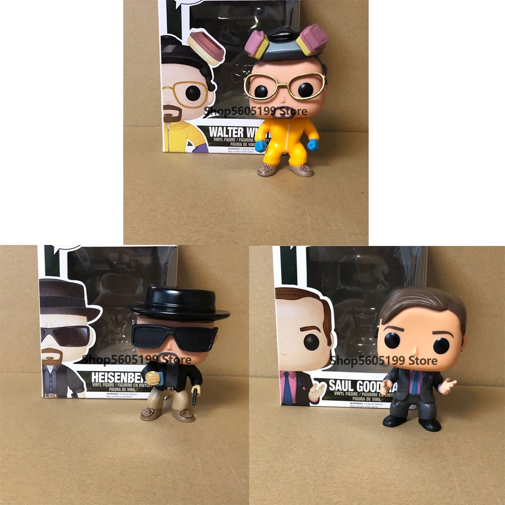 

Breaking Bad POP HEISENBERG SAUL GOODMAN WALTER WHITE Vinyl Action Figures brinquedos Collection Model Toys with box