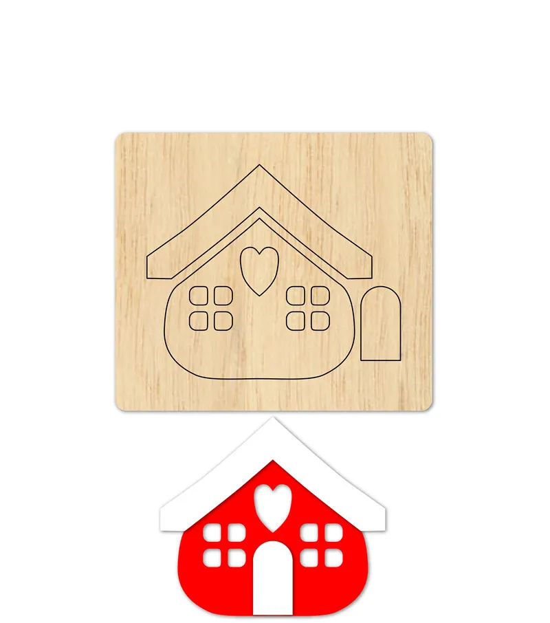 Сердце дома новые деревянные DIY формы высечки аксессуары для кожаной бумаги