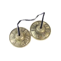 yoga cymbals brass cymbals bell chimes tibetan buddhist style meditation yoga accessory instrument cymbals accessories for gift