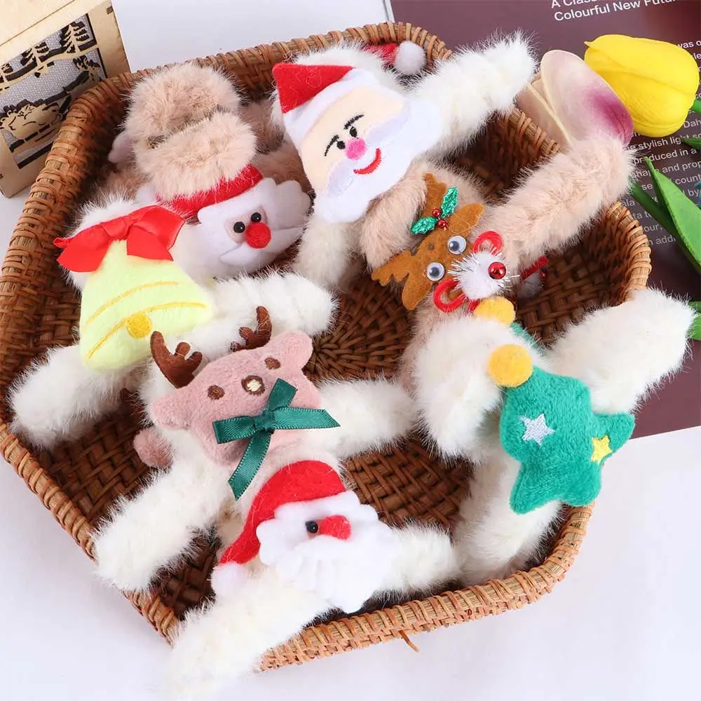 

Женский аксессуар для волос в виде головы Санта-Клауса