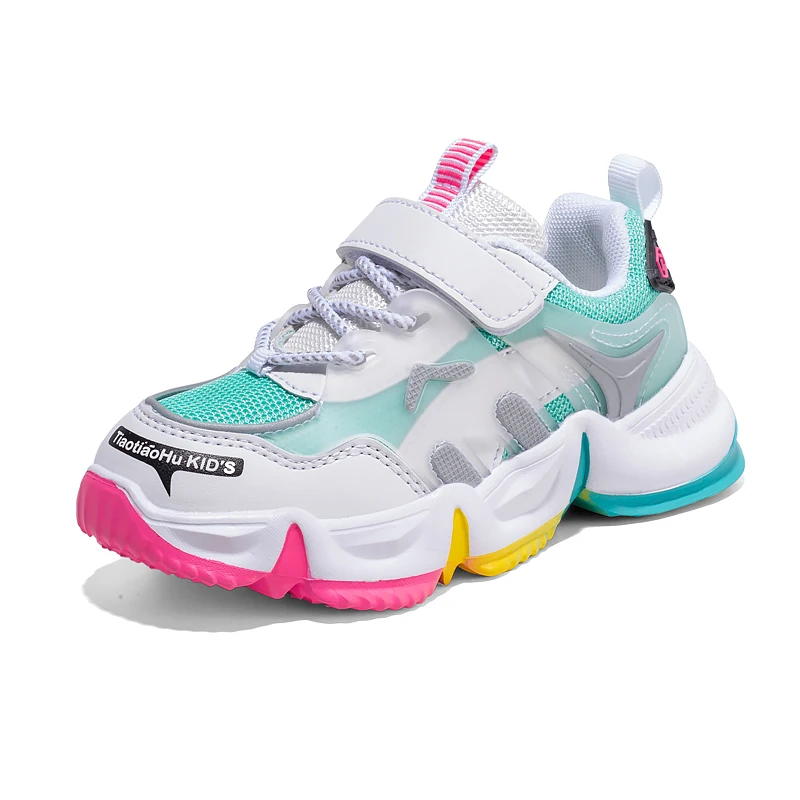 

Кроссовки Детские радужные, дышащие сетчатые, повседневная обувь для мальчиков и девочек