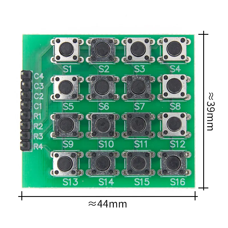 1 шт. 4x4 Матрица 16 клавиатура модуль кнопок Mcu для diy стартовый комплект|mcu module| |
