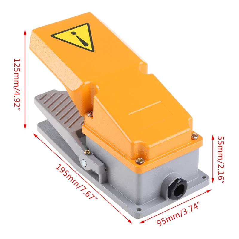 

LT4 foot switch aluminium case treadle pedal switch for machine tool control sil 35EC