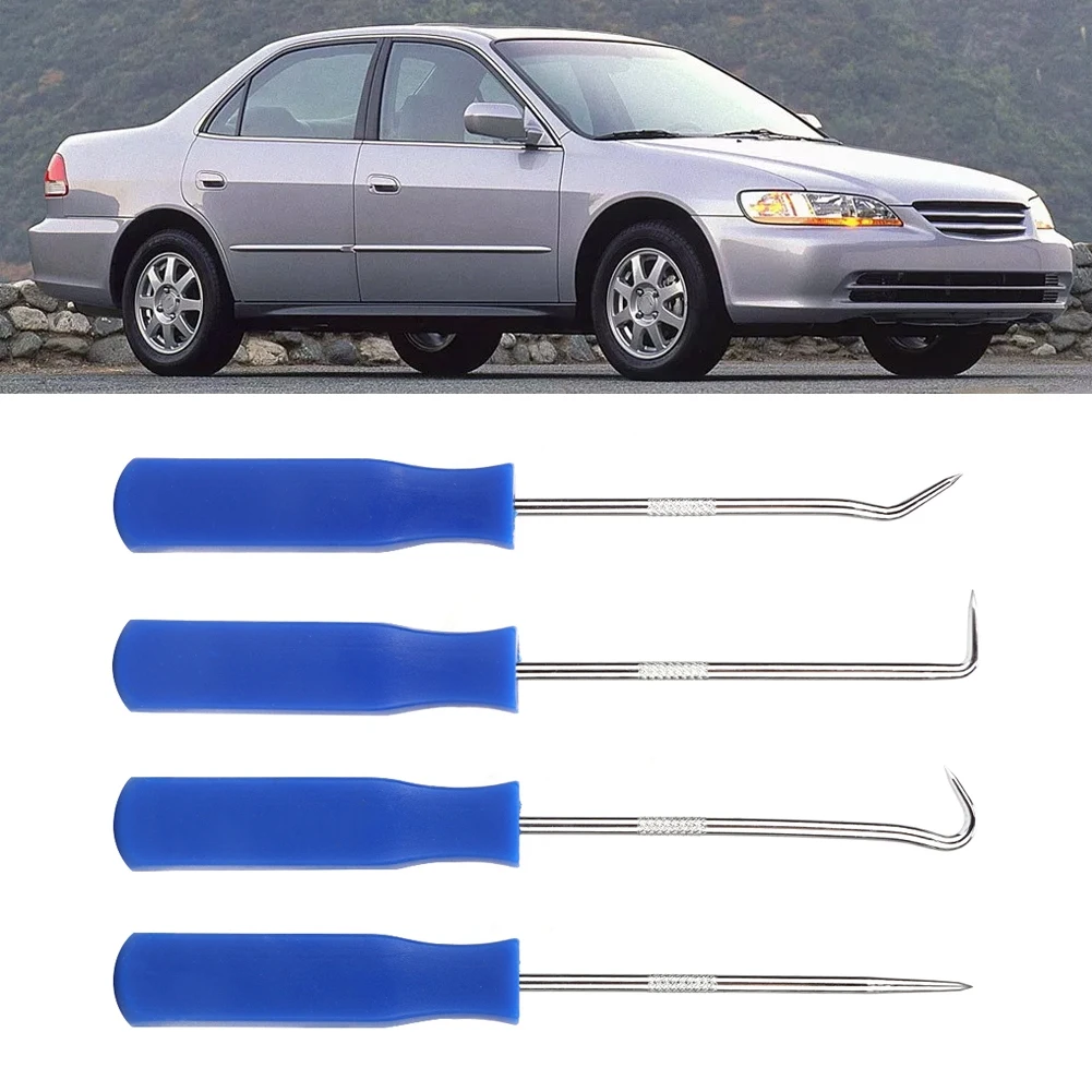 

New 4Pcs/Set Oil Seal Removal Car Pick Hook Set O Ring Oil Seal Gasket Puller Remover Craft Hand Tool Dropshipping