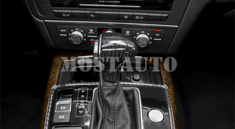 Центральная консоль для Audi A6 S6 из углеродного волокна ручка переключения передач