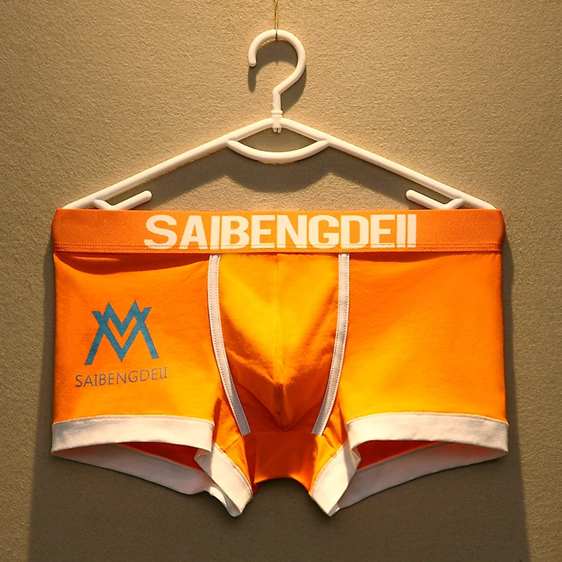 Мужское нижнее белье Soutong хлопковые шорты-боксеры с принтом мужские трусы |