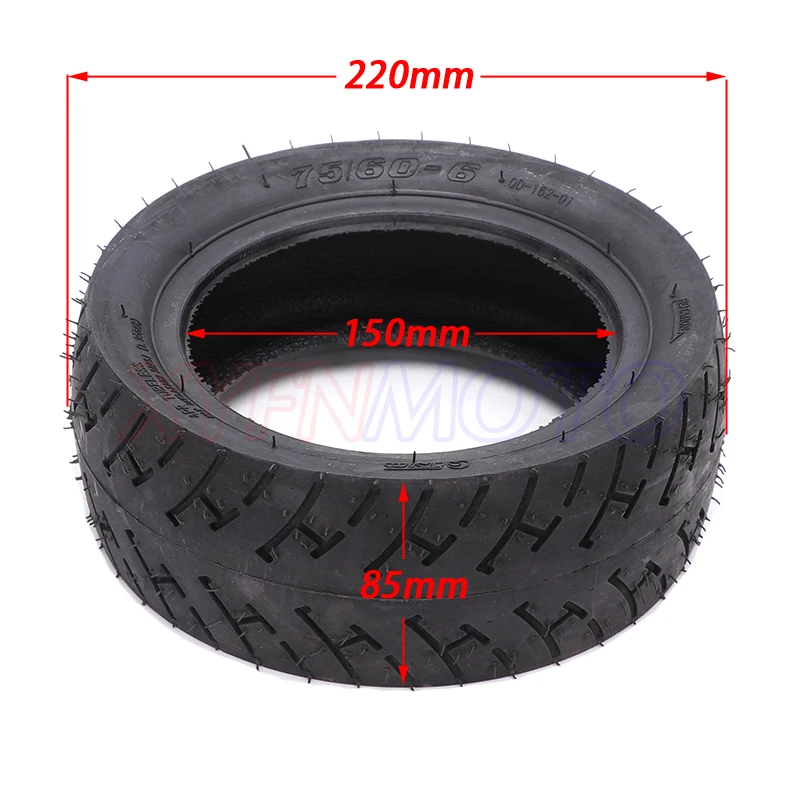Бескамерные вакуумные шины 75/60-6 для электрического газового скутера моторная
