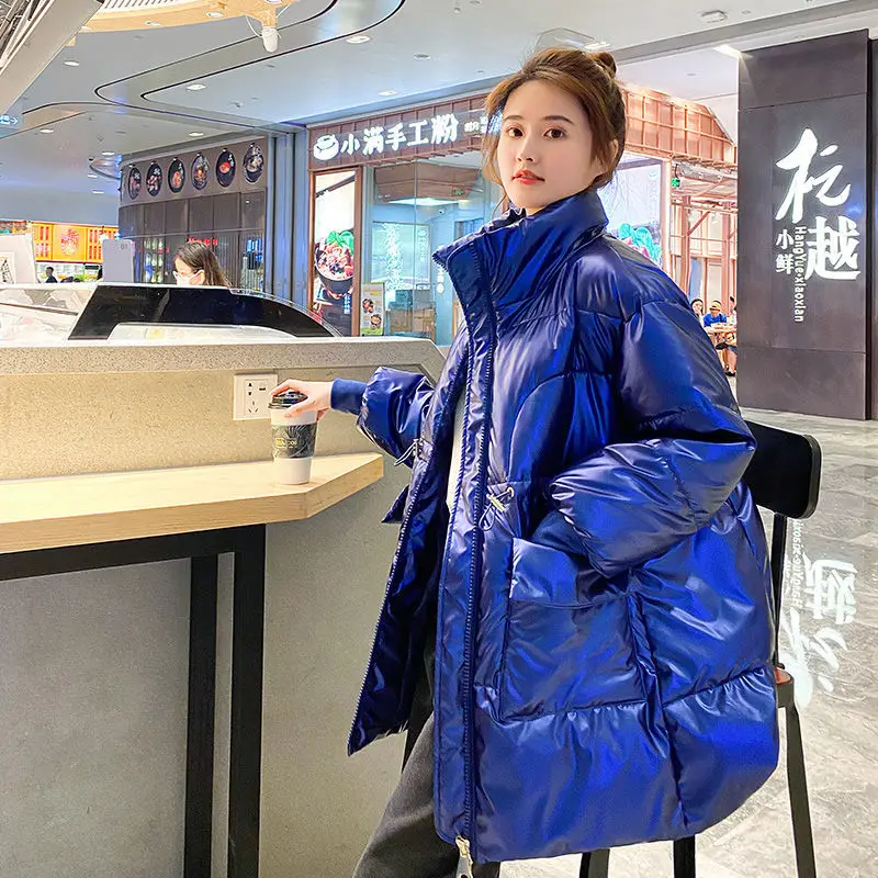 

200 Kg Fat Mm Plus Size 2022 Hot Sale Bright Face Down Padded Jacket Korean Version of Loose Padded Jacket Thick Casual Jacket F