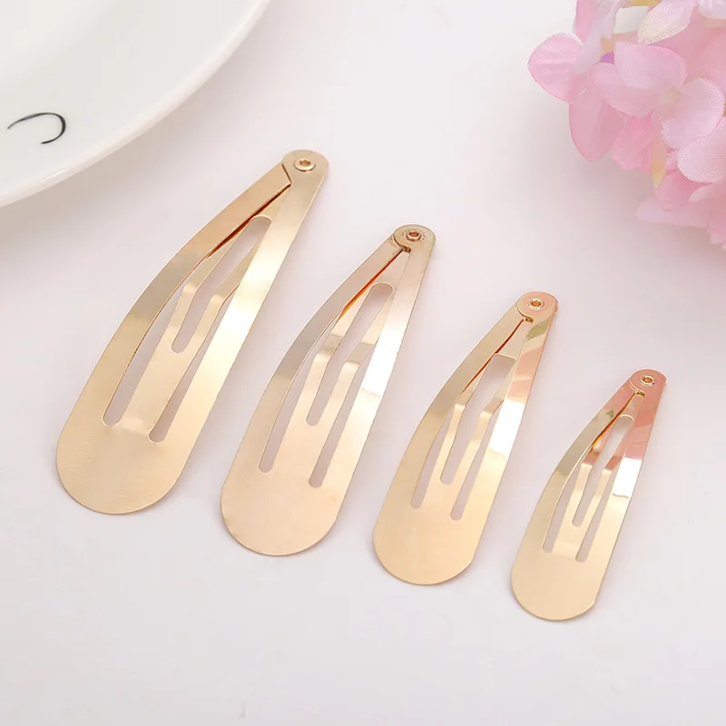 20pcs Simple Metal Hair Clips Gold BB Clip Diy Handmade Girls Headdress Accessories Barette Cheveux Hairpins pinzas para el pelo | Красота и