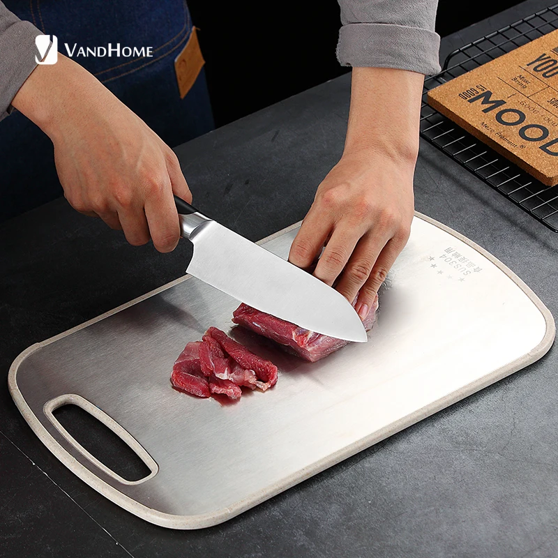 Разделочная доска VandHome из нержавеющей стали 304 Пластиковые Двухсторонние