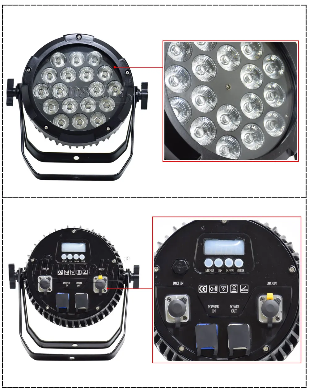 Открытый водонепроницаемый супер яркий RGBW DJ Par dmx512 управление звуковая активация для сценического клуба бара Свадебного Шоу