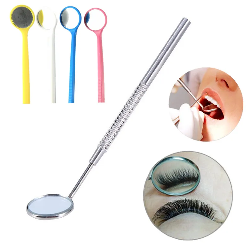 Зеркало для проверки наращивания ресниц из нержавеющей стали 1 шт. портативные