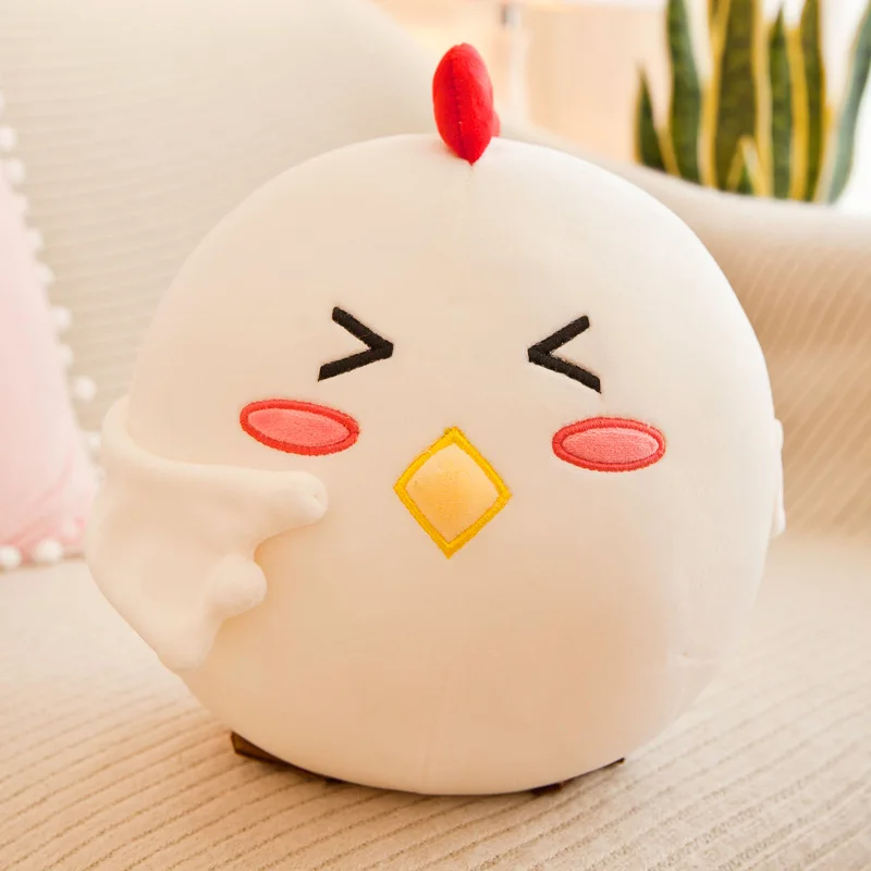 25 50 см новые белые курица плюшевая игрушка Животные милый мягкий плюшевый