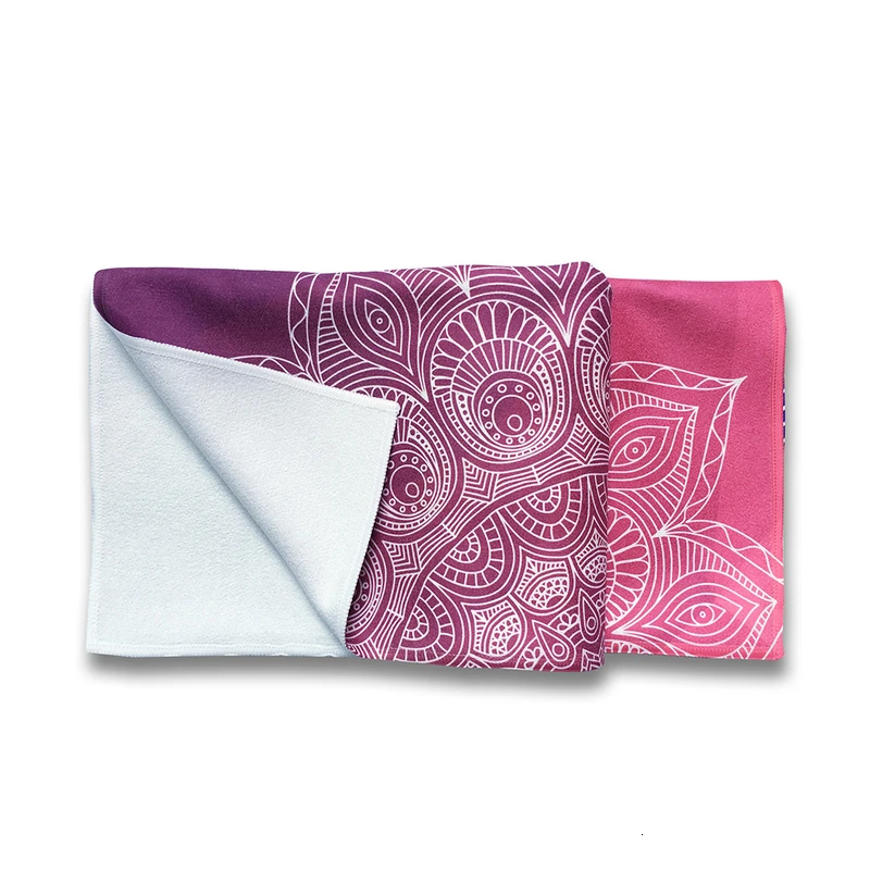 Женский Коврик для йоги плотный цветочный принт складной коврик бодибилдинга