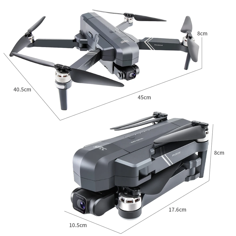 

SJRC F11 PRO 4K GPS Drone With Wifi FPV 4K HD Camera Two-axis anti-shake Gimbal Brushless Foldable Professional RC Quadcopter