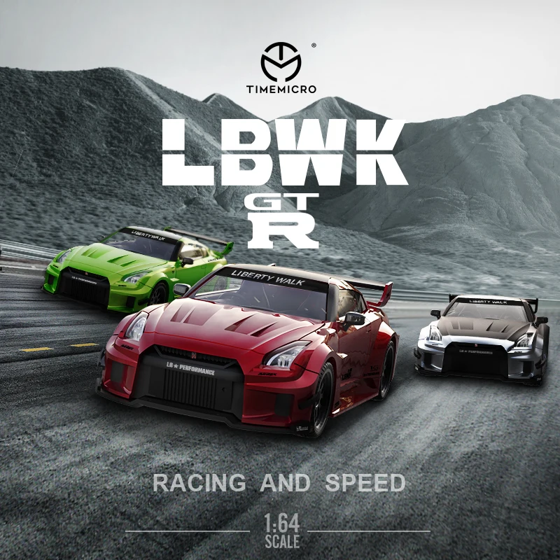 

Time Micro Dream 1:64 Model Car Nissan GTR Alloy Die-Cast Vehicle Display Collection Gifts