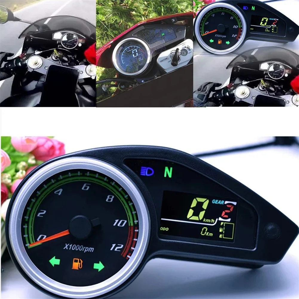 

Odometer Speedometer Motorcycle Parts Plastic Tachometer 12V Universal