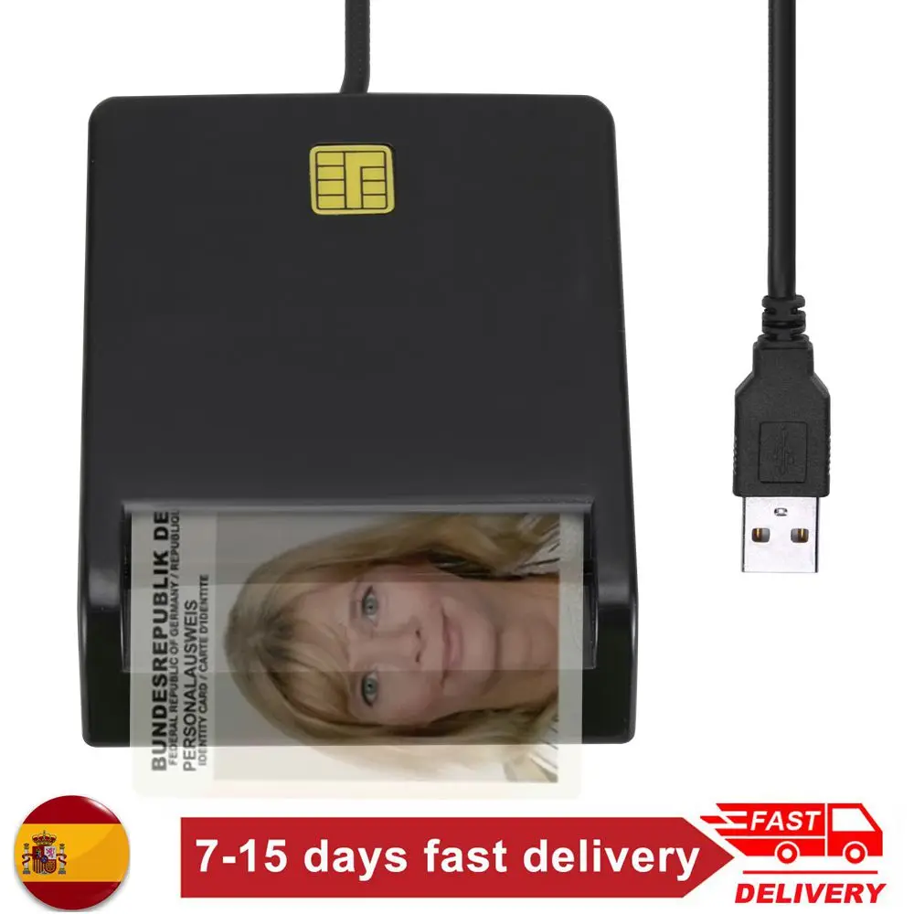 Считыватель смарт-карт с USB SIM IC/ID EMV SD TF MMC для Windows 7 8 10 Linux 7816 | Безопасность и защита