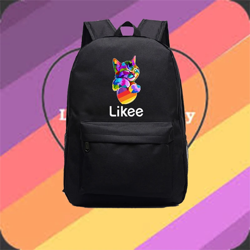 

Рюкзак LIKEE с приложением для мальчиков и девочек, Студенческая сумка для книг, повседневная сумка для ноутбука для школы и колледжа, модная д...