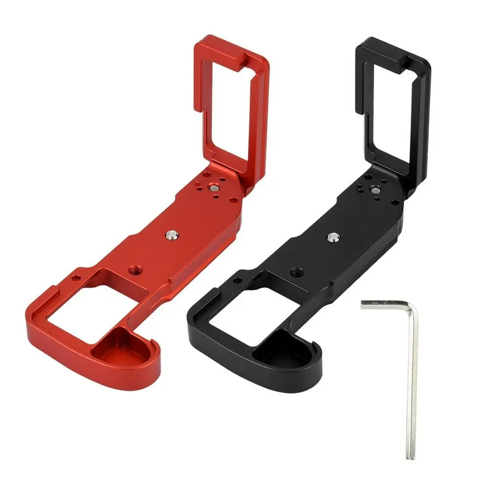 

L Bracket for Fujifilm Fuji XH1 X-H1 Grip Holder Vertical Extendable Camera Black Red Aluminum