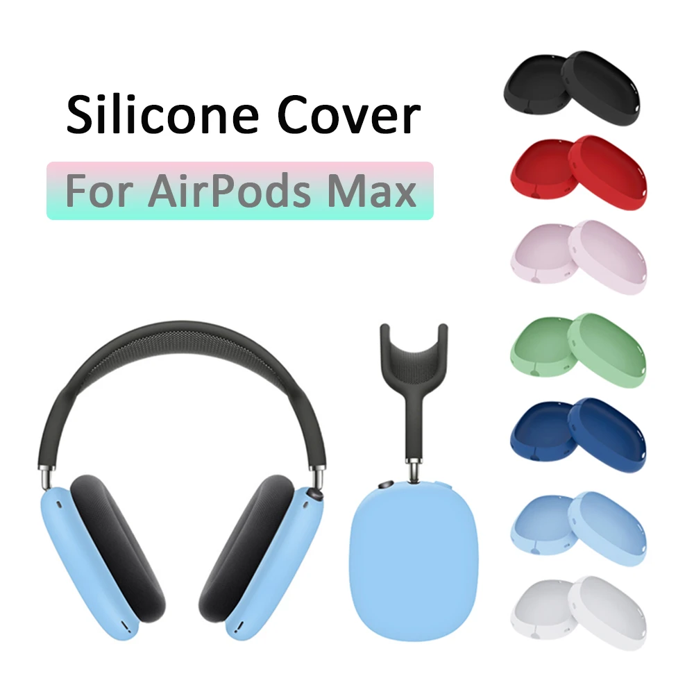 

1 пара, мягкий силиконовый чехол для наушников AirPods Max