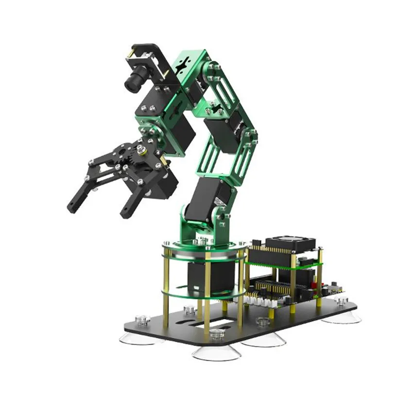 Preise Yahboom Raspberry Pi 4B ROS Open Source Programmierung Robotic Arm Roboter Sortierung Ai Visuelle Anerkennung Kit Für Rc Modell Smart Auto