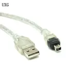 USB штекер к Firewire IEEE 1394 4-контактный штекер iLink адаптер Шнур firewire 1394 кабель для SONY DCR-TRV75E DV кабель для камеры 120 см