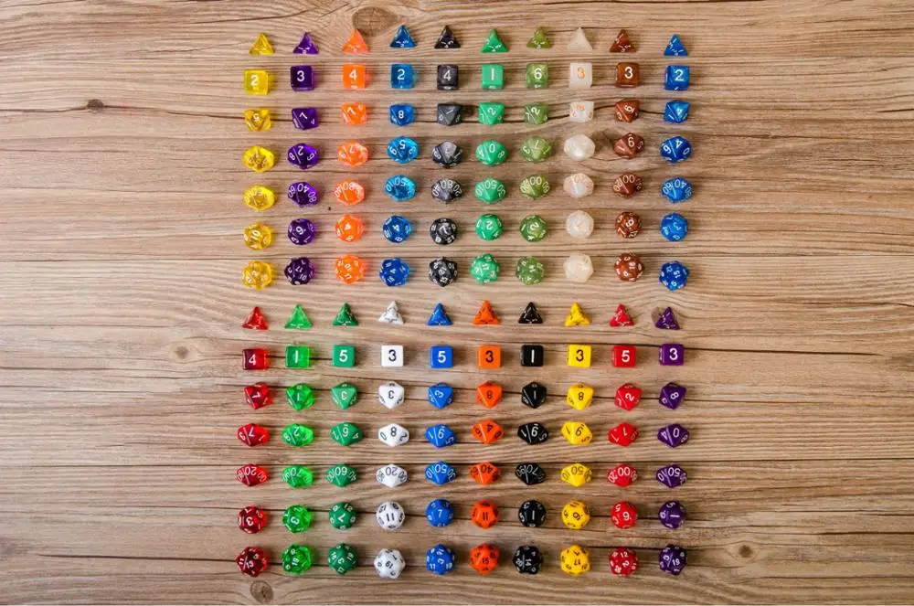 

Table game accessories creative DICE 7 pieces of creative multi-sided dice [7 sets] dice