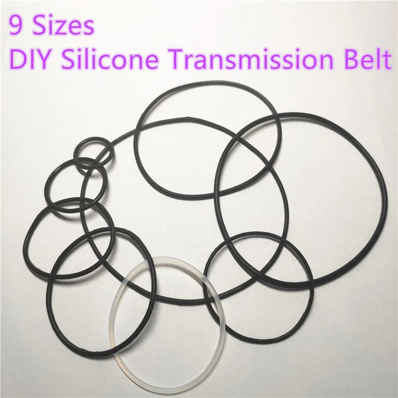 Силиконовый резиновый шкив 9 размеров круглый привод для двигателя Beslts DIY