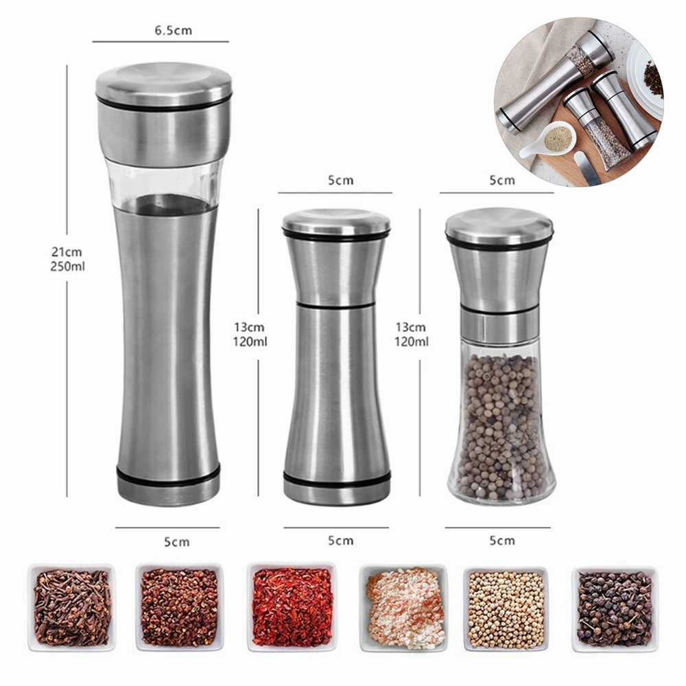 Ручная мельница для соли и перца из нержавеющей стали специй Мюллер кухонные