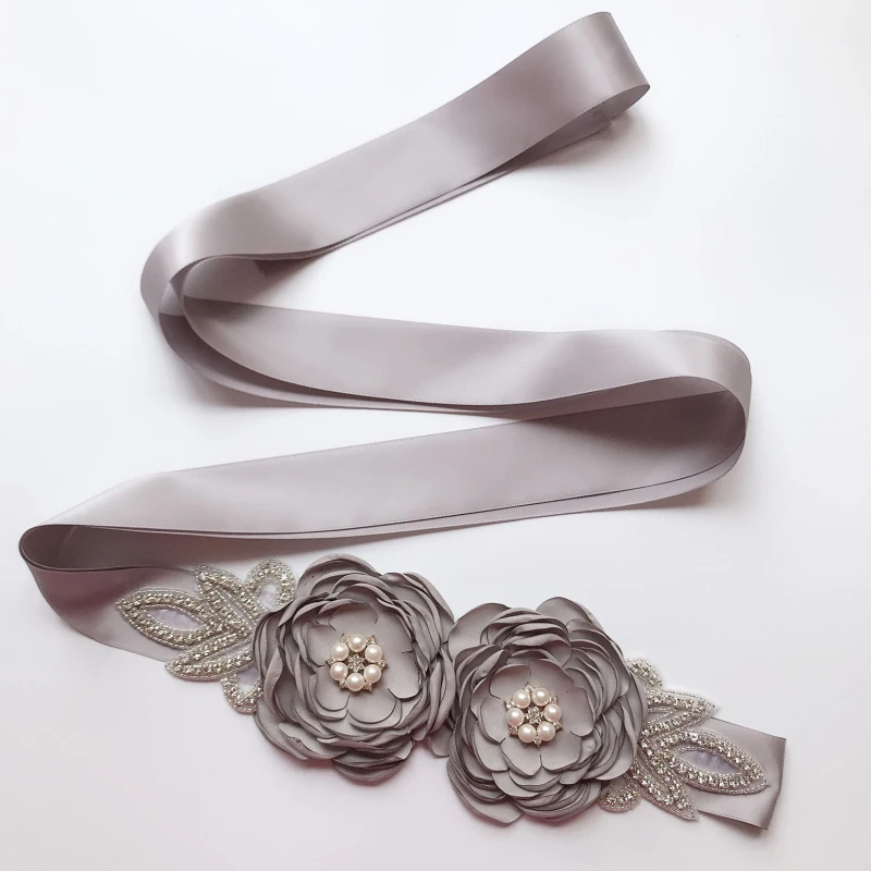 

Ladies Bridal Belt Pearl Flower Bride Wedding Dress Belt Bridesmaid Dress Waistband Banquet Dresses Accessories