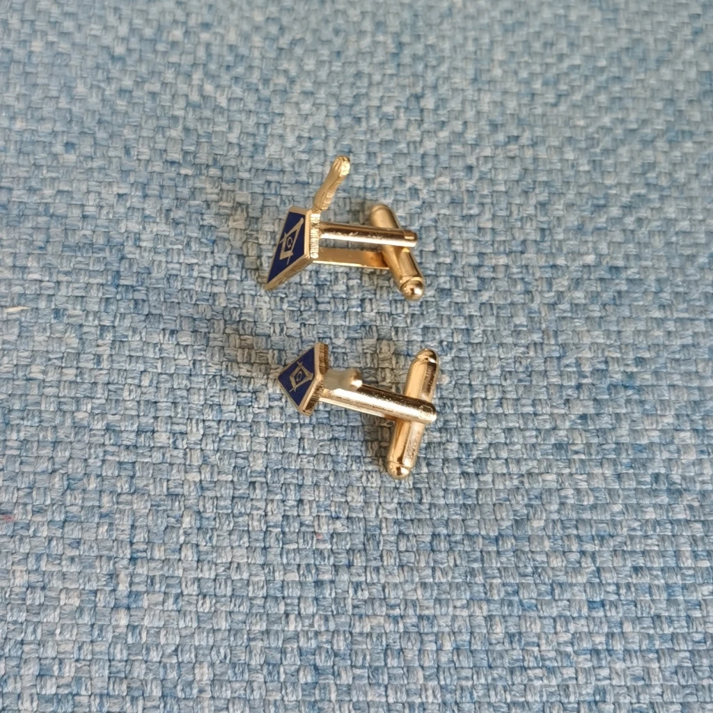 1 пара Масонские Запонки с квадратным компасом | Дом и сад