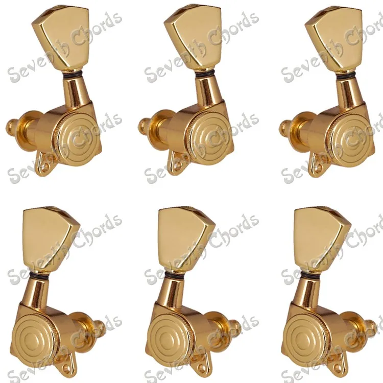 

A Set of 6 Pcs Gold Locked String Guitar Tuning Pegs keys Tuners Machine Heads for Acoustic Electric Guitar (GD-LX20120)