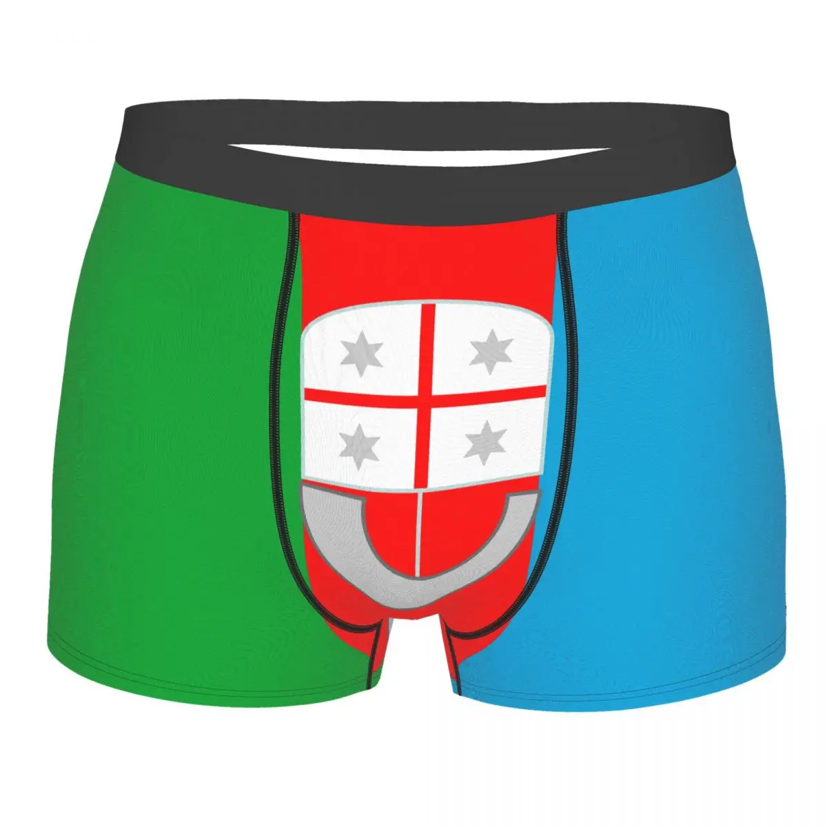 Flag Of Liguria Men's Boxer Briefs regions of Italy Humor Graphic Men's boxer leggings