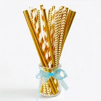25pcs paper drinking straws wedding bachelorette party table decoration birthday kids its a boy girl baby shower adult supplies