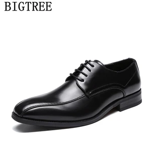 Нарядные туфли для мужчин; классическая итальянская брендовая деловая обувь; мужские оксфорды из кожи; Роскошные Дизайнерские офисные туфли; Мужская обувь; коллекция 2019 года; zapatos de hombre de vestir; формальная о