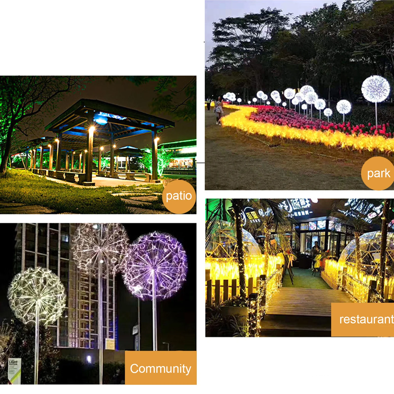 구매 태양 광 LED 광섬유 해파리 잔디 램프 다채로운 빛 색상 변경 축제 장식 지상 플러그 빛 S7