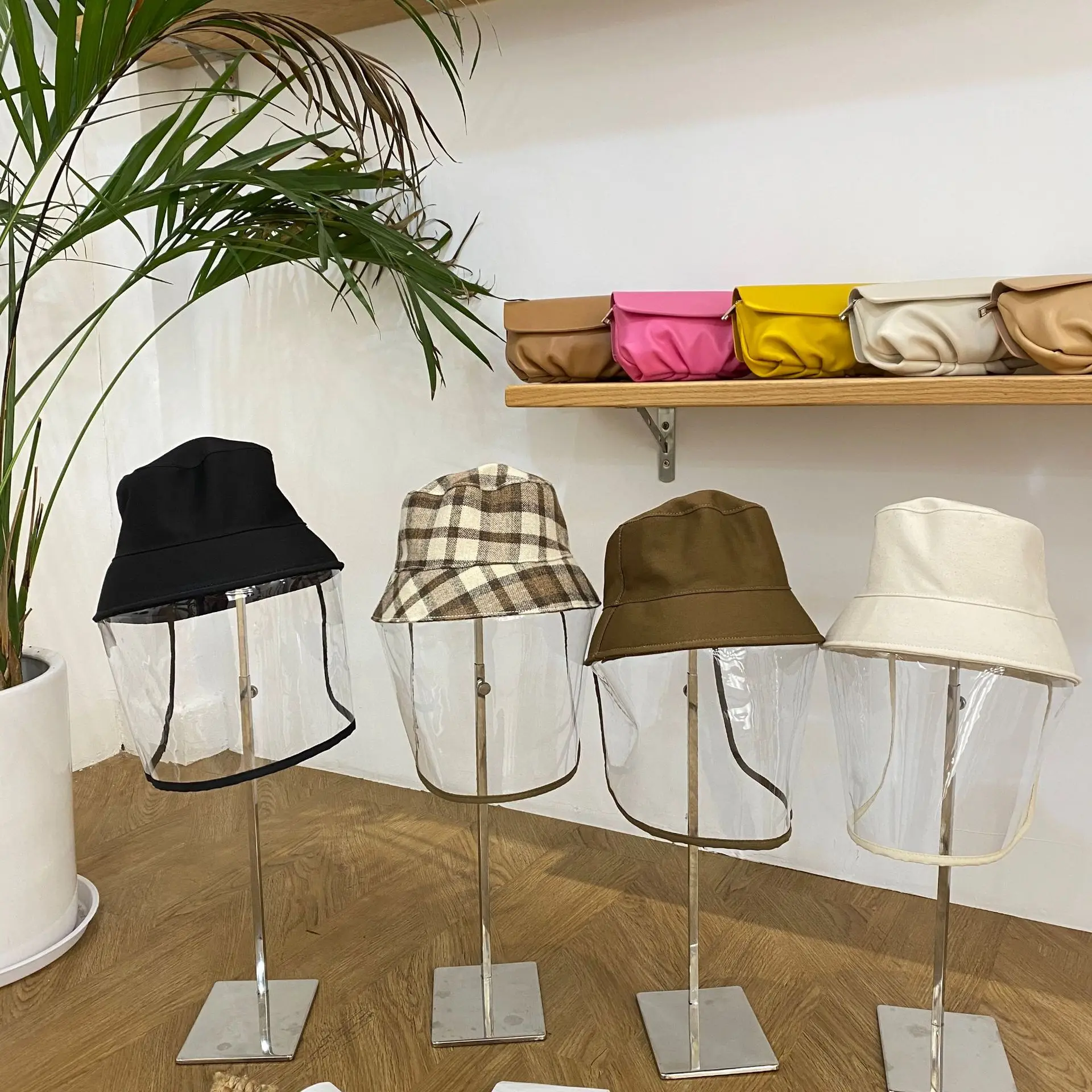 FOSIZZO унисекс шляпы ведра летние прозрачная парусиновая шляпа из ПВХ Finsherman