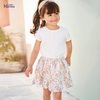 summer baby girls clothes casual cotton mini flower print toddler girl school cute skirts for kids 2 7 years