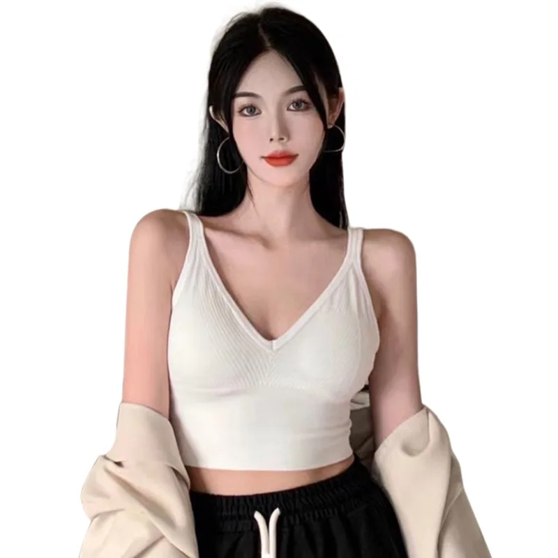 

Женская тонкая легкая Однотонная футболка без рукавов