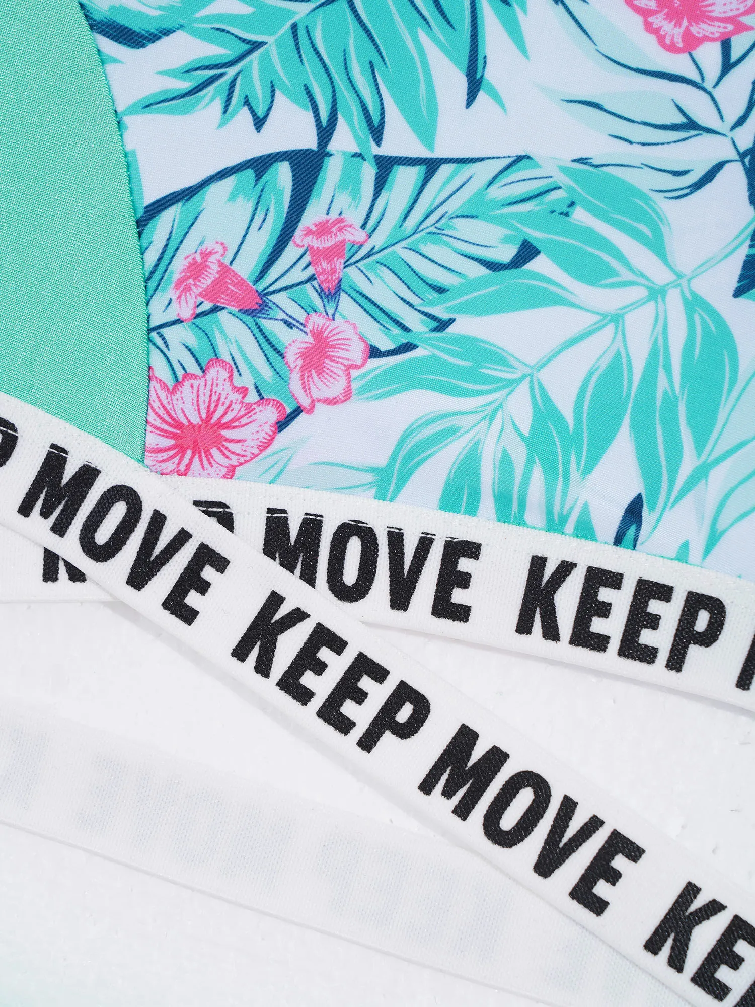 Спортивный костюм для девочек из 2 предметов с принтом короткий жилет и шорты