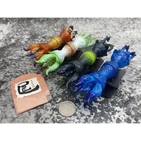 nine tailed fox series gashapon toys 4 type creative fantasy colourful art decoration assembled model desktop ornament toys
