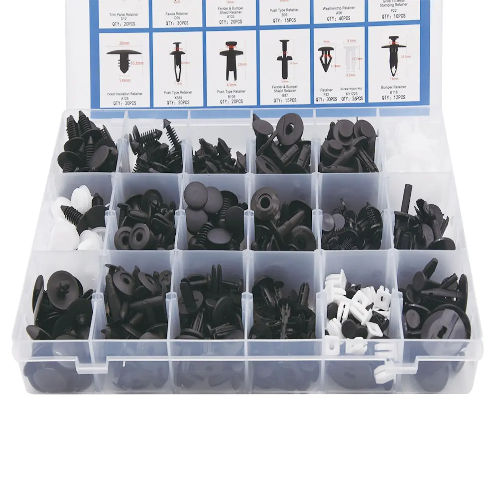 435 шт./компл. аксессуары для интерьера салона автомобиля крыло бампера фиксаторы