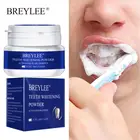 Отбеливающий зубной порошок BREYLEE, зубная паста, зубная щетка для гигиены полости рта гель для чистки зубов, удаление пятен, 30 г