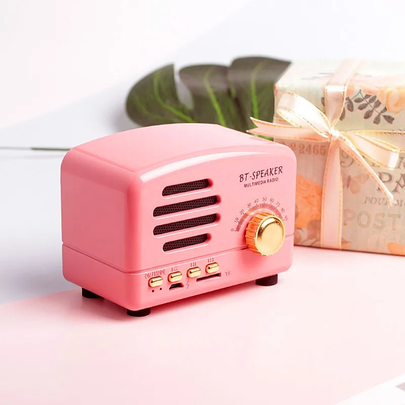 Bluetooth Колонка ICL в стиле Одри для девушек Беспроводная мини ретро музыкальный