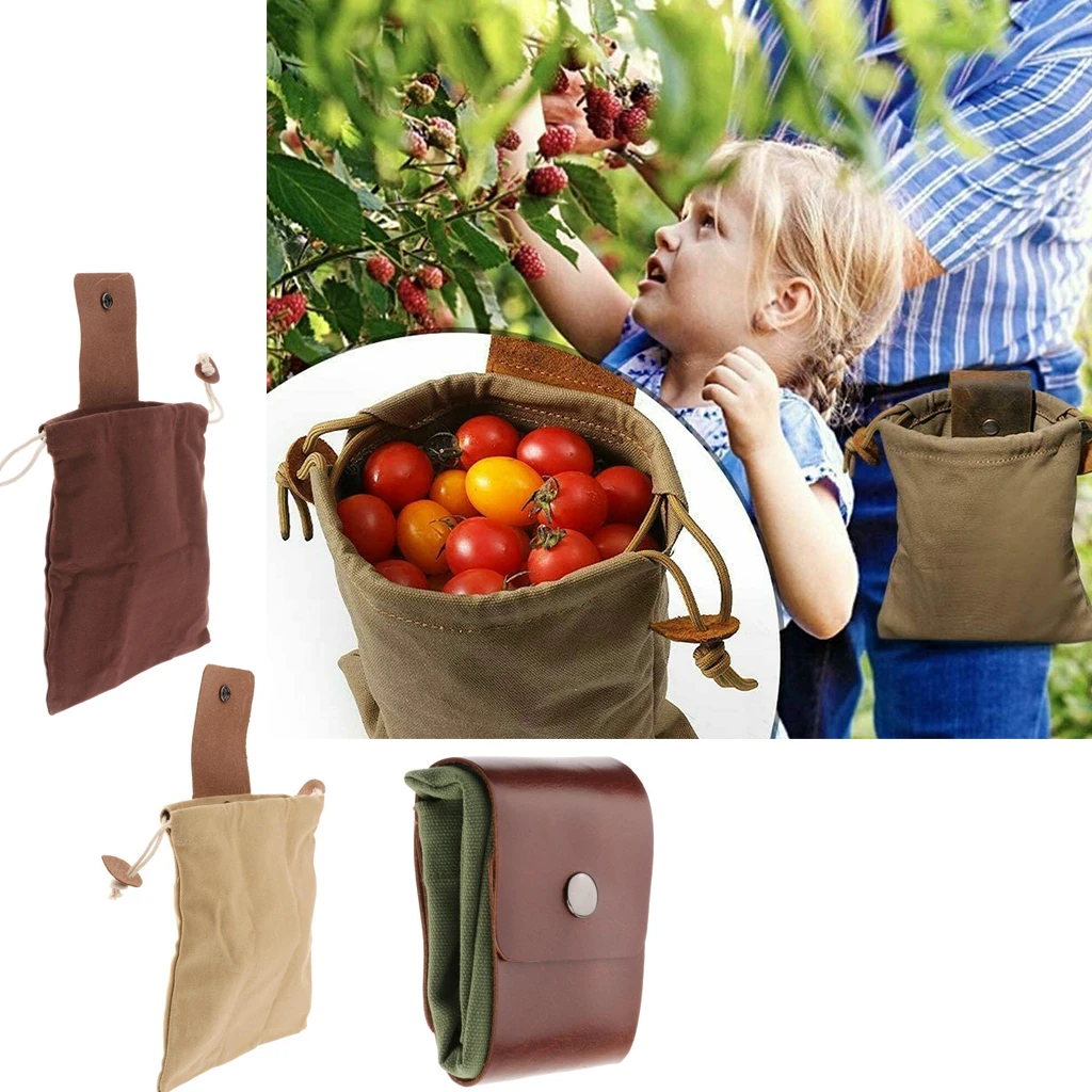 

Foraging Pouch Camping Beach Seashells Mushroom Gathering Gather Waist Bag